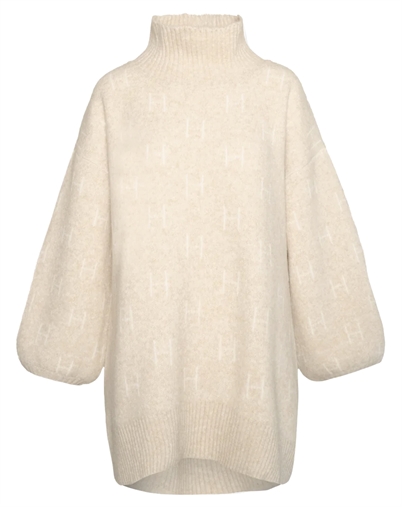 Hést - Fam Long Strick - Light Beige Melange